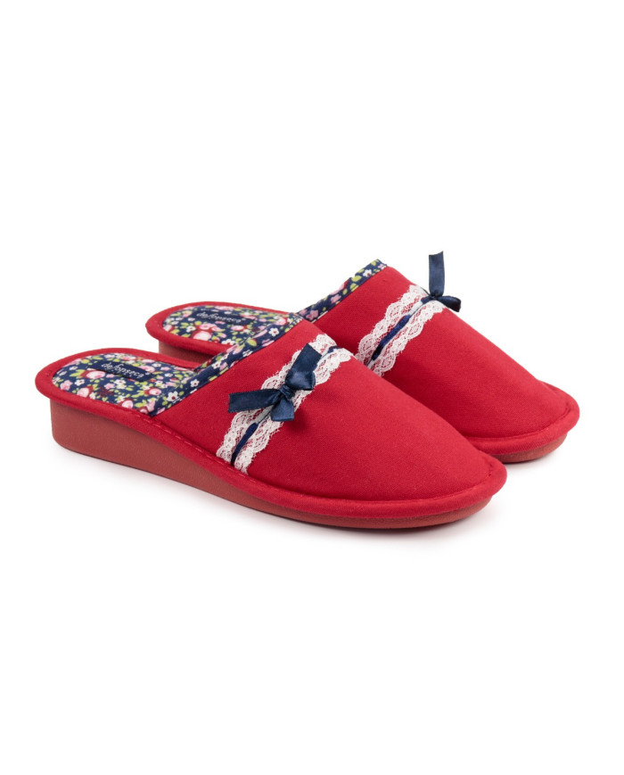 Ladies Room Slippers DeFonseca Cunha Red