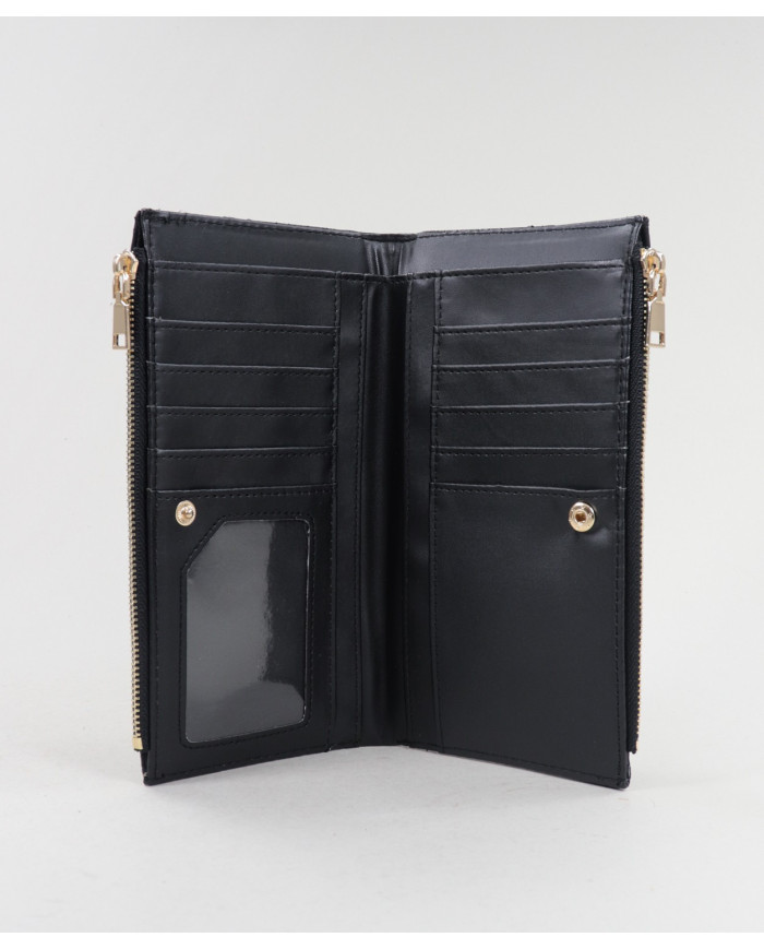 Cartera Negra de Mujeres con Dos Clasps