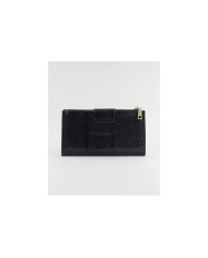 Women's Black Wallet with Various Partitions