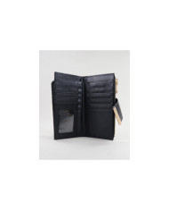 Women's Black Wallet with Various Partitions
