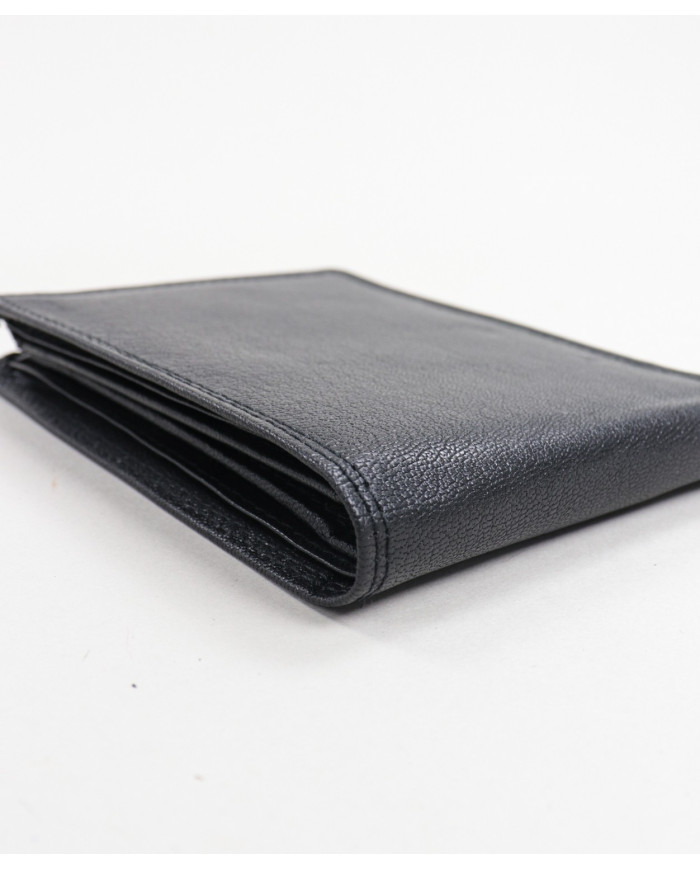 Cartera de cuero negro