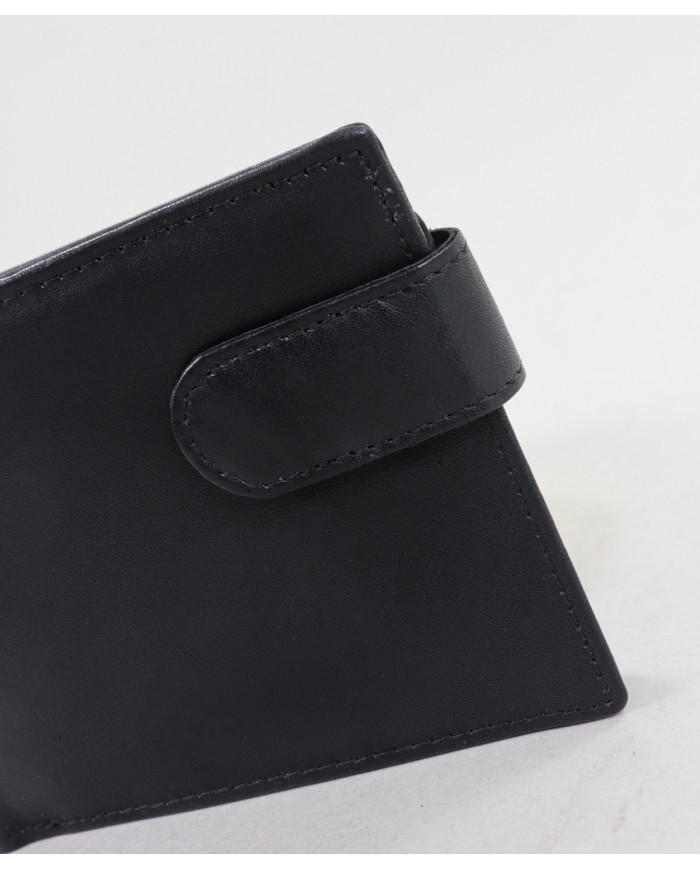 Cartera de cuero negro