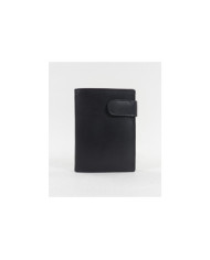 Cartera de cuero negro