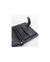 Cartera de cuero negro