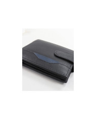 Cartera de cuero negro