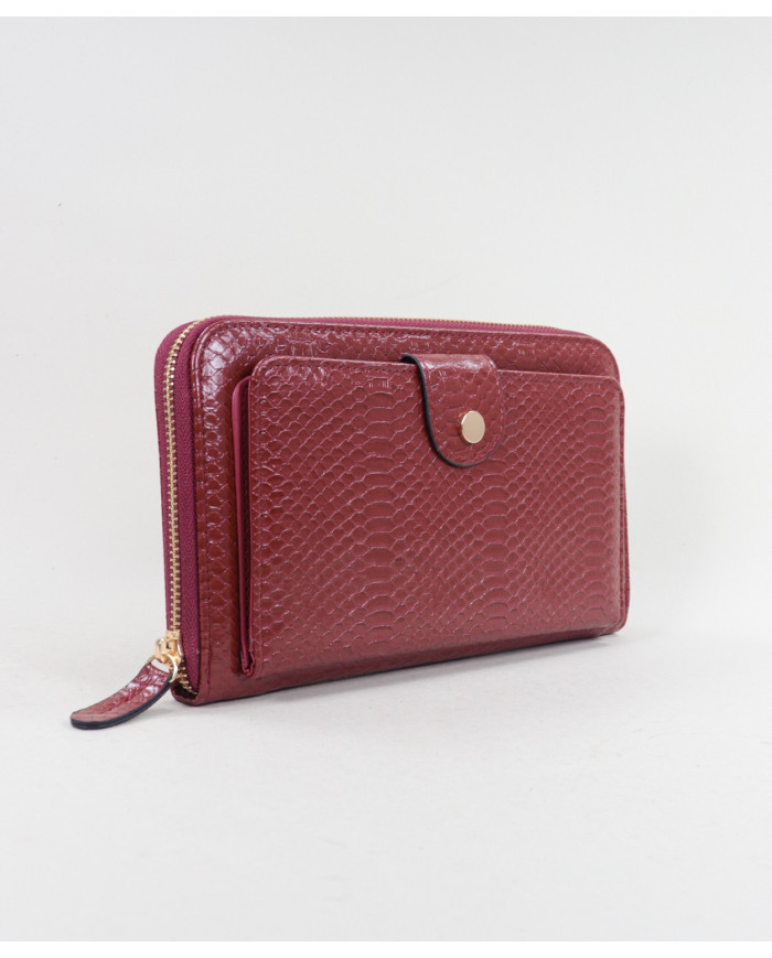 Red Lady Wallet with Texture