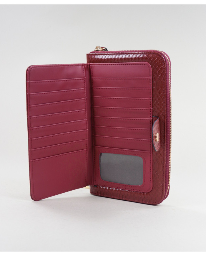 Red Lady Wallet with Texture