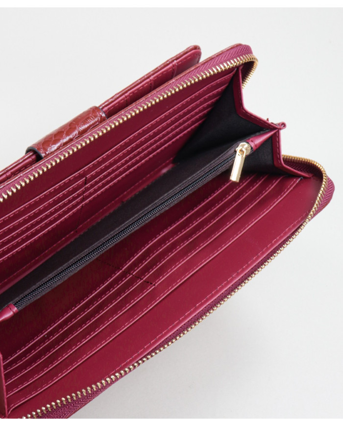 Red Lady Wallet with Texture