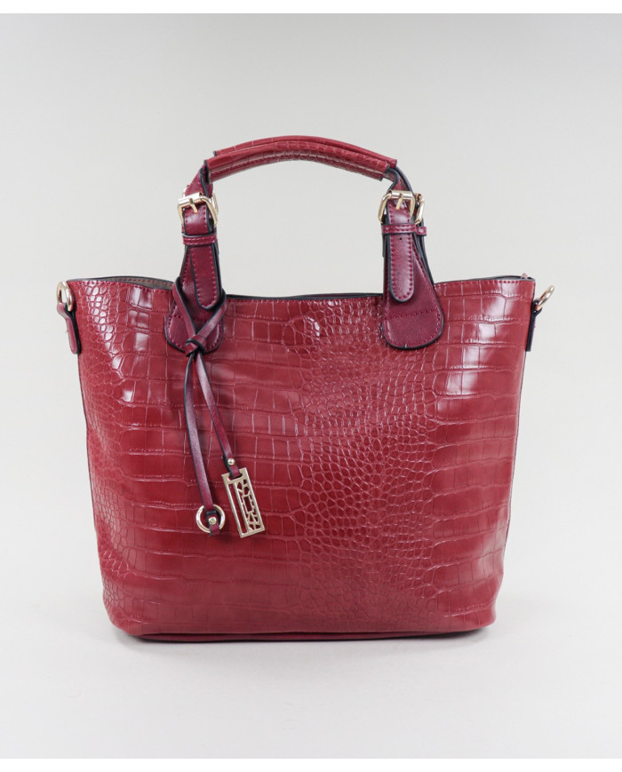 Red Lady Bag Golden Appliques