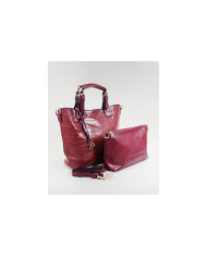 Red Lady Bag Golden Appliques