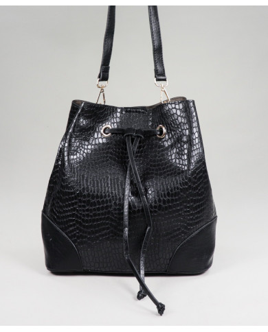 Mala Preta de Senhora com Cordão Ajustável