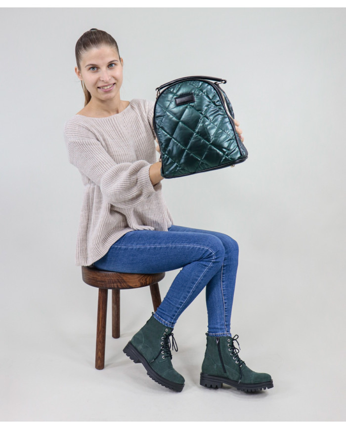 Damas Kaki mochila acolchada