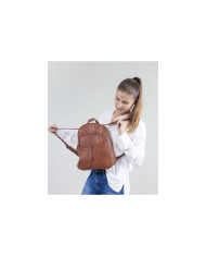Mochila Camel de Senhora com Bolso Frontal