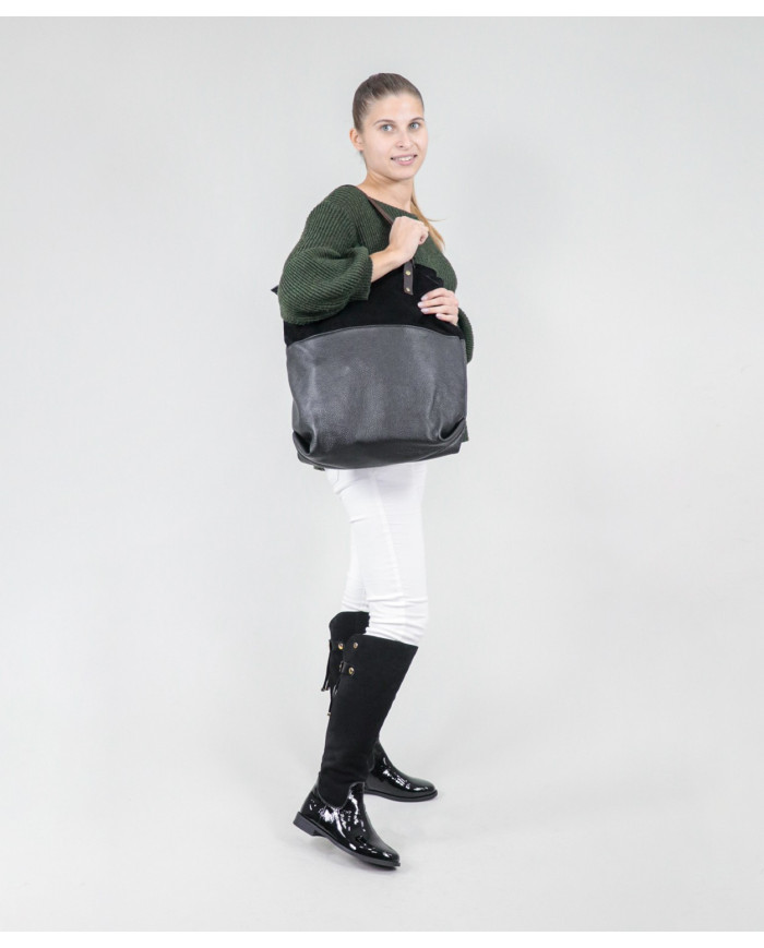 Caso negro de Lady de dos texturas