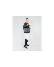 Mala Preta de Senhora de Duas Texturas