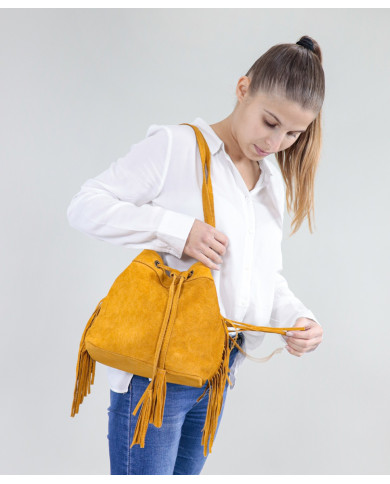 Yellow Lady Bag with Oranges