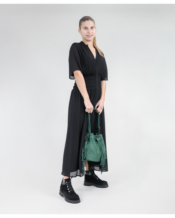 Mala Verde de Senhora com Franjas