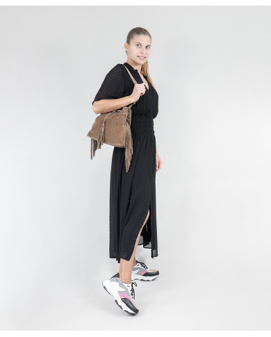 Ladies Taupe Bag with Oranges