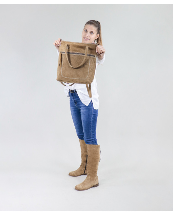 Damas Taupe mochila en Esquí