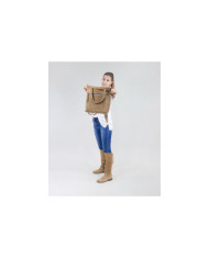 Ladies Taupe backpack in Skin