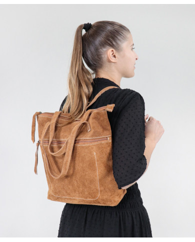 Damas Camel mochila en Esquí