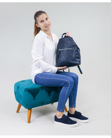 Mochila azul de las mujeres