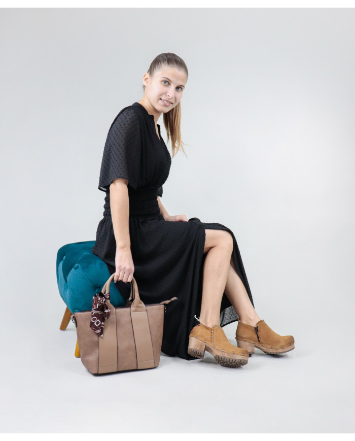 Bolso de la señora Taupe con Scarf