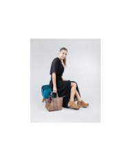 Lady's Taupe Bag with Scarf