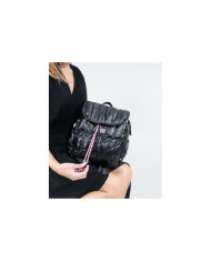 Mochila Preta Feminina com Cordão