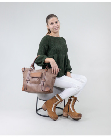 Ladies' Taupe Bag Shopper