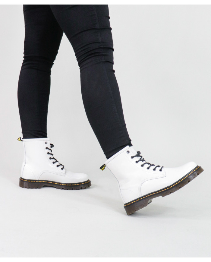 Botas Militares Ginova Femininas em Pele