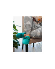 Chinelos de Quarto DeFonseca de Senhora com Flores em Tecido