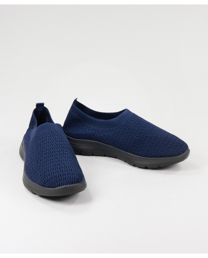 Blue Comfort Trainers in Ginova Mesh