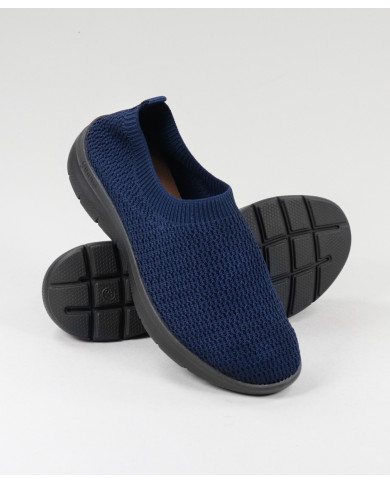Blue Comfort Trainers in Ginova Mesh