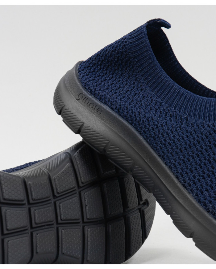 Blue Comfort Trainers in Ginova Mesh