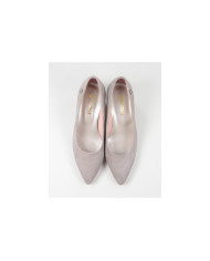 Stilettos Taupe de Senhora de Tacão Baixo Ginova