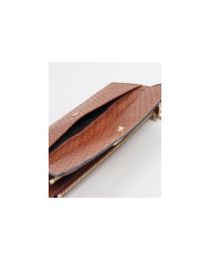 Women's Camel Wallet with Two Clasps