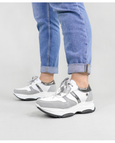 Women's Ginova Trainers With Lace Satin