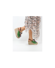 Ginova de Cunha Sandals with Fabric Lace