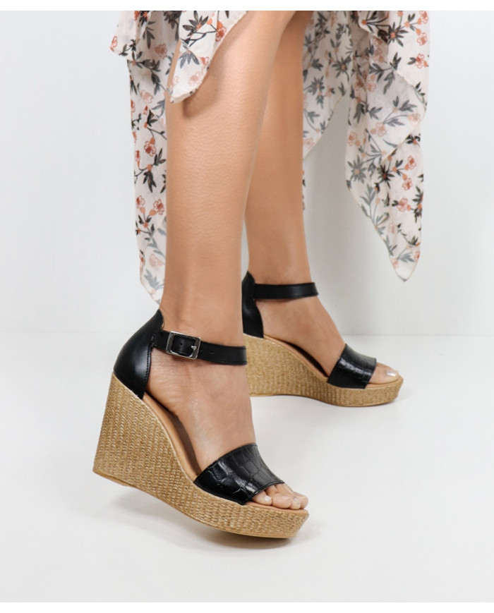 Sandalias de Senhora Ginova con cinta grabada