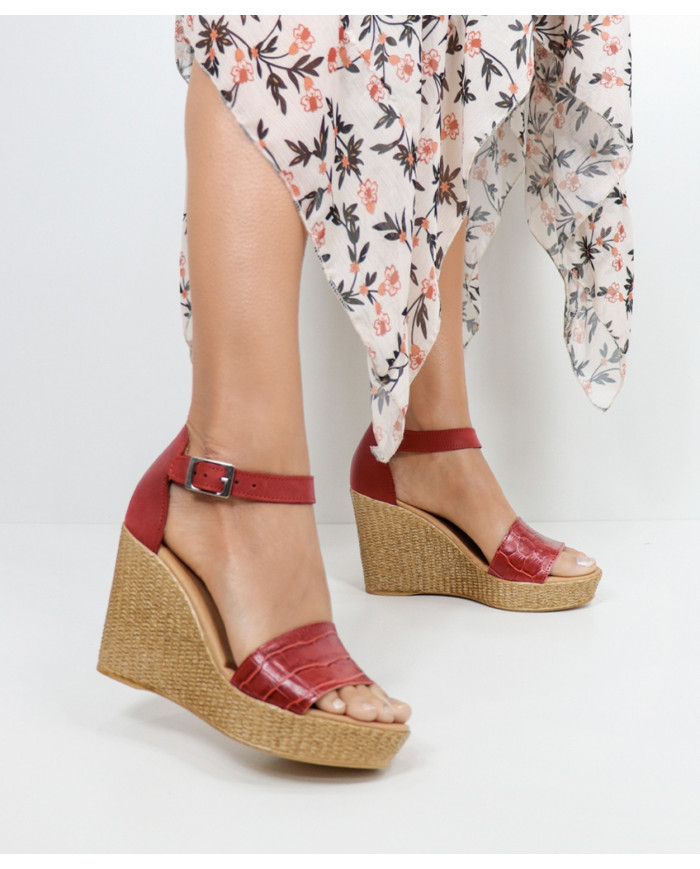 Sandalias de Senhora Ginova con cinta grabada