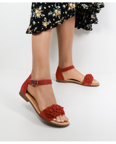 Rasas de Senhora Ginova Sandalias con Flores