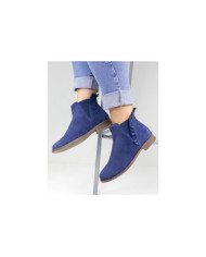 Blue Boots Rasas Female Ginova Folhos