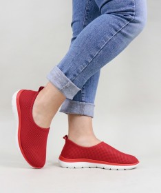 Sapatos Vermelhos de Senhora Ginova Práticos