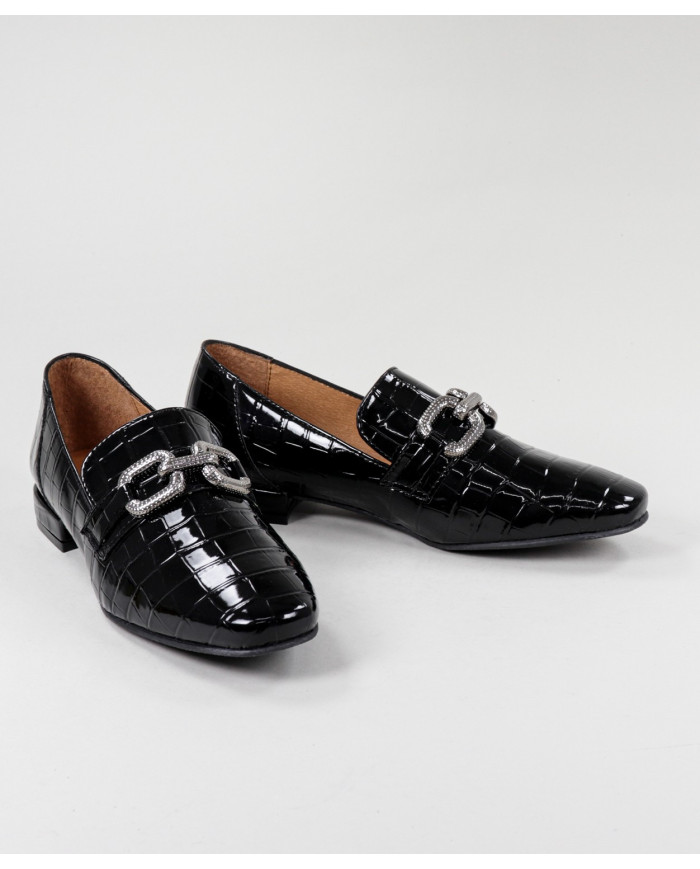 Zapatos Rasos Ginova con aplicación metálica