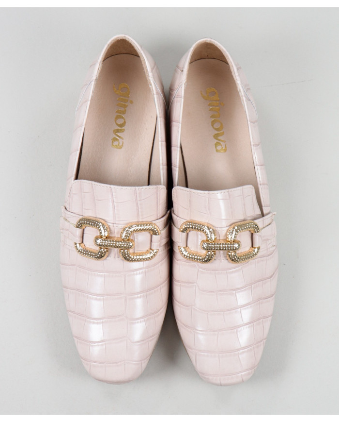 Rase shoes Nude Ginova With Metalic Apply