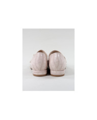 Sapatos Rasos Nude Ginova Com Aplique Metálico