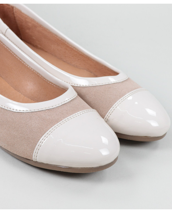 Sabrinas Taupe Women Ginova with Rebordo Envernised