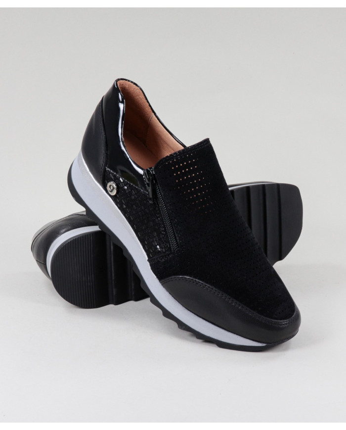 Zapatos Ginova Perforados con elástico en los Laterales