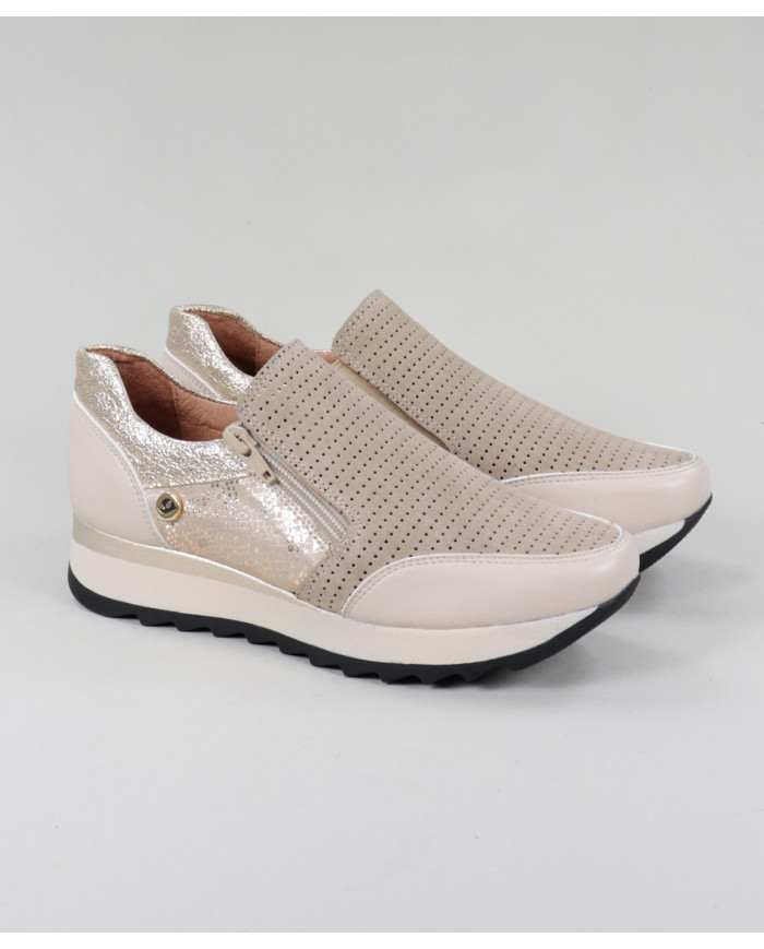 Zapatos Ginova Perforados con elástico en los Laterales